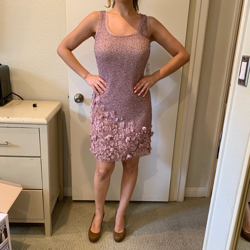 Gold Hawk “Edi Floral” Dress (NWT) Lavender